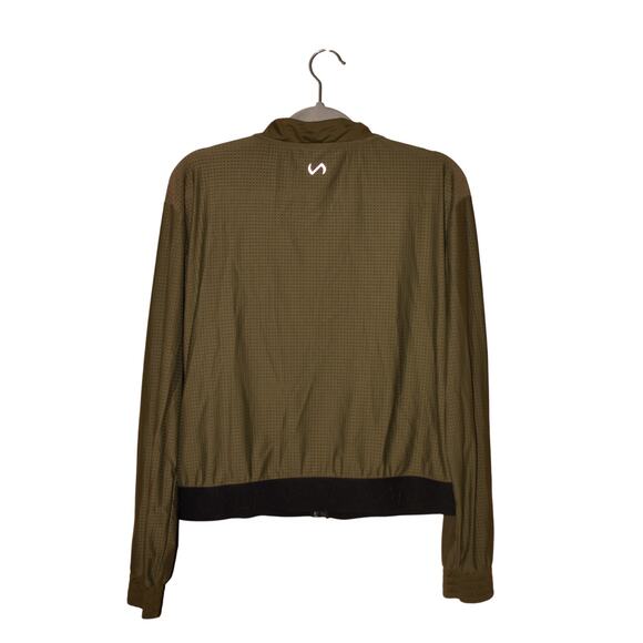TLF $48 Perforated Mesh‎ Maddox Jacket Green Active Lightweight Large - Picture 2 of 3